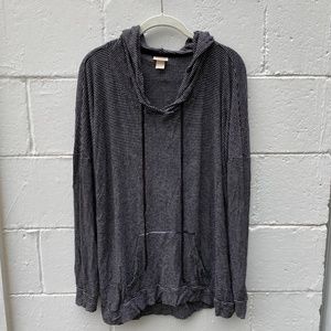 Black and White Stripped Sweatshirt